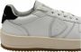 Philippe Model Lage Leren Sneakers met Geperforeerde Neus White Heren - Thumbnail 2