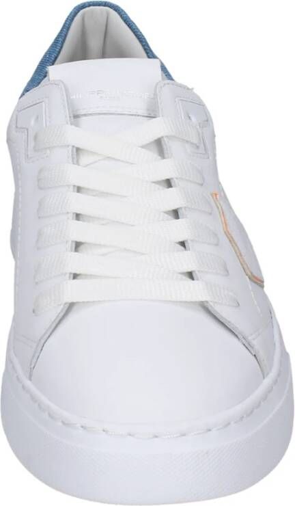 Philippe Model Lage Leren Sneakers voor Mannen White Heren