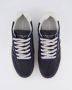 Philippe Model Blauw Navy Leren Sneakers met Witte Spoiler Blue Heren - Thumbnail 3