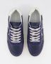 Philippe Model Blauw Navy Leren Sneakers met Witte Spoiler Blue Heren - Thumbnail 13