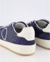 Philippe Model Blauwe Leren Sneakers met Zilveren Logo Blue Heren - Thumbnail 15