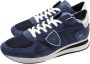 Philippe Model Lage Mondial Blauw Zilver Sneakers Blue Dames - Thumbnail 3