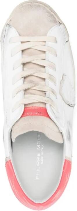 Philippe Model Lage Sneakers Bianco Corallo White Dames