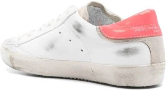 Philippe Model Lage Sneakers Bianco Corallo White Dames