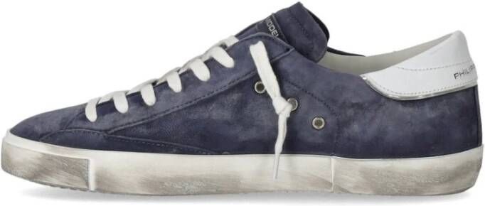 Philippe Model Lage Sneakers Blue Heren