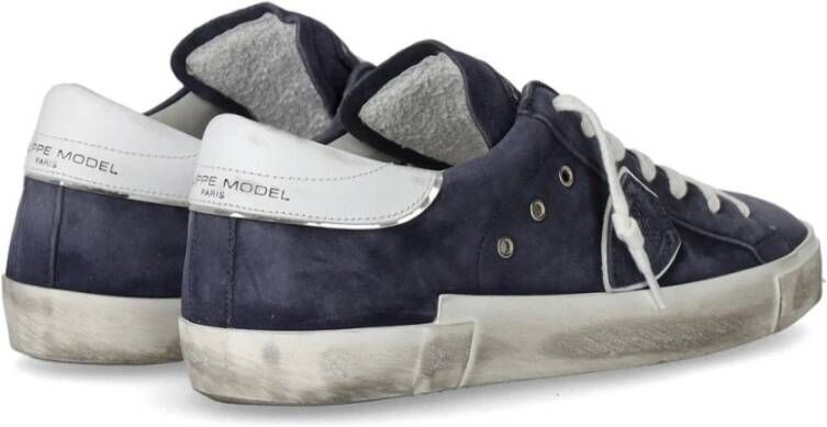 Philippe Model Lage Sneakers Blue Heren