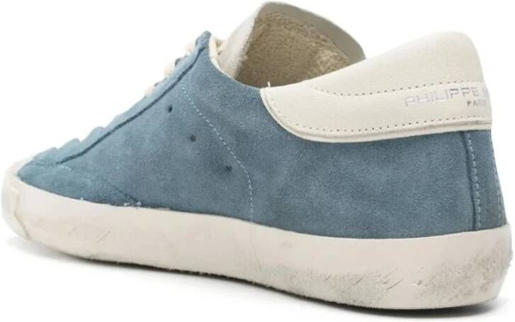 Philippe Model Lage Sneakers Blue Heren