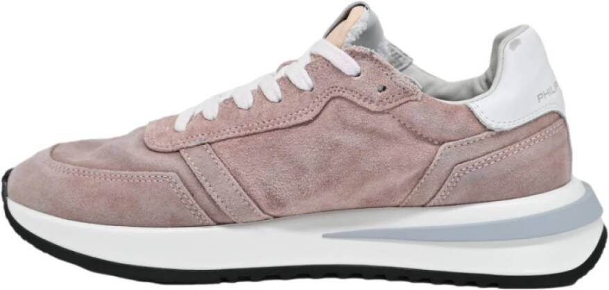 Philippe Model Lage Sneakers in Roze Suède Pink Heren