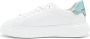 Philippe Model Lage Sneakers in Wit en Aqua White Dames - Thumbnail 2