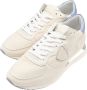 Philippe Model Lage Sneakers in Wit en Paars Beige Heren - Thumbnail 3