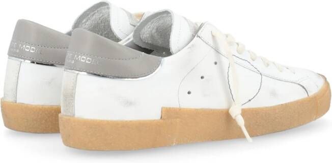 Philippe Model Lage Sneakers in Wit White Heren