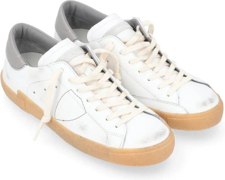 Philippe Model Lage Sneakers in Wit White Heren