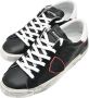 Philippe Model Lage Sneakers in Zwart en Rood Black Heren - Thumbnail 3