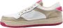 Philippe Model Lage Sneakers Lyon Mixage Wit Roze Beige Heren - Thumbnail 2