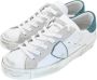 Philippe Model Lage Sneakers Wit Zilver Mix White Dames - Thumbnail 3