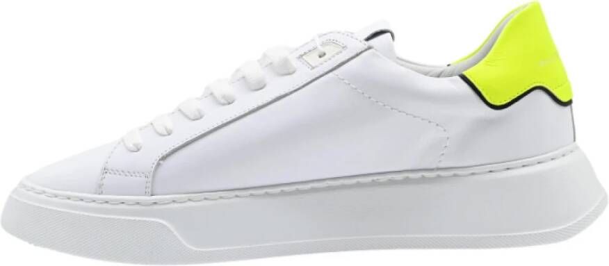 Philippe Model Lage Tempel Sneakers Broderie Pop White Heren