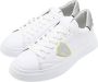 Philippe Model Lage Tempel Sneakers in Wit Zilver White Heren - Thumbnail 3