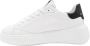 Philippe Model Lage Tempel Sneakers in Wit Zwart White Dames - Thumbnail 2