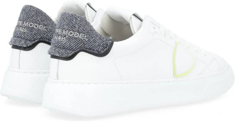 Philippe Model Lage Tempel Sneakers White Heren