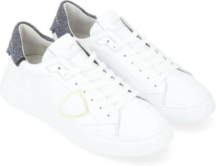 Philippe Model Lage Tempel Sneakers White Heren