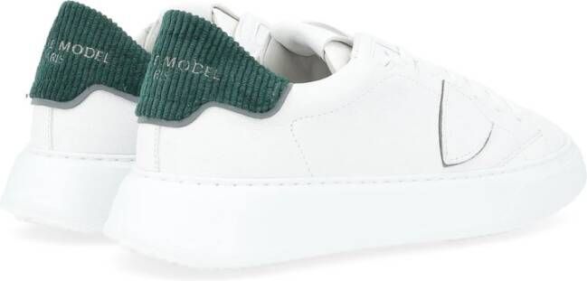 Philippe Model Lage Tempel Sneakers White Heren