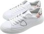 Philippe Model Lage Temple Sneakers in Wit White Heren - Thumbnail 3