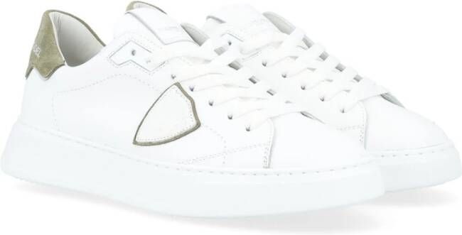 Philippe Model Lage Temple Sneakers voor Mannen White Heren