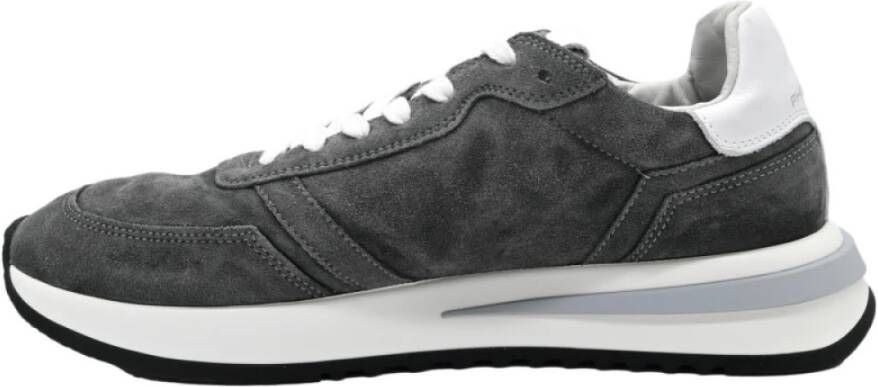 Philippe Model Lage Top Antraciet Sneakers Gray Heren