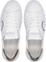 Philippe Model Witte en Militair Groene Leren Sneakers White Heren - Thumbnail 6