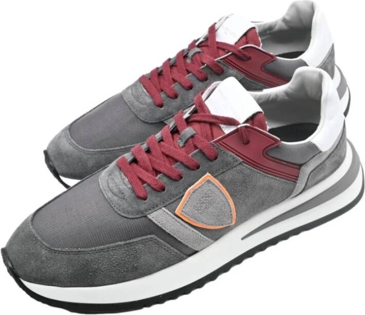 Philippe Model Lage Top Cordura Sneakers Antraciet Gray Heren