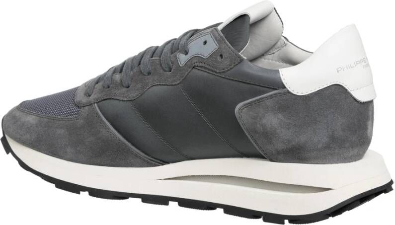 Philippe Model Lage Top Eenvoudige Sneakers Gray Heren