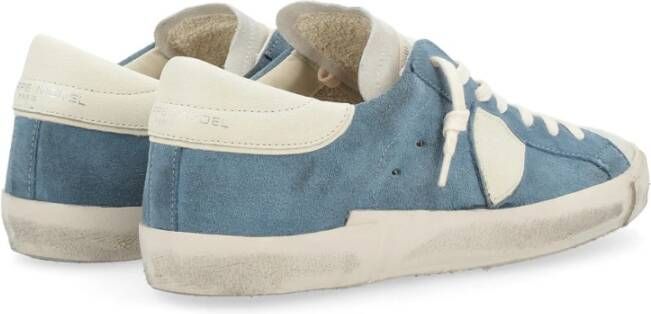 Philippe Model Lage Top Sneakers Blue Heren