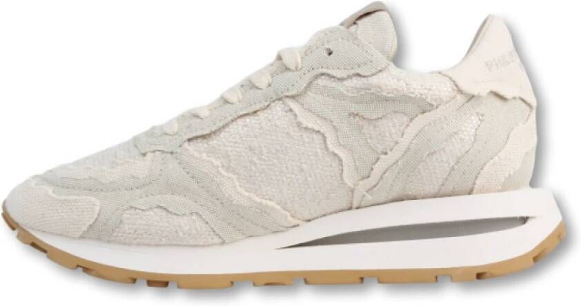 Philippe Model Lage Top Sneakers in Tropez Stijl Beige Dames