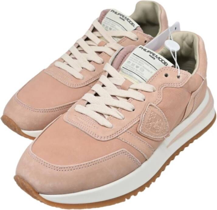 Philippe Model Lage Top Sneakers in West Rose Pink Dames