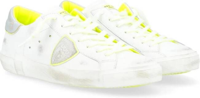 Philippe Model Lage Top Sneakers in Wit White Heren