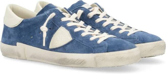 Philippe Model Lage Top Sneakers in Zwart Blue Heren