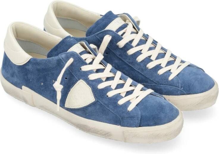 Philippe Model Lage Top Sneakers in Zwart Blue Heren