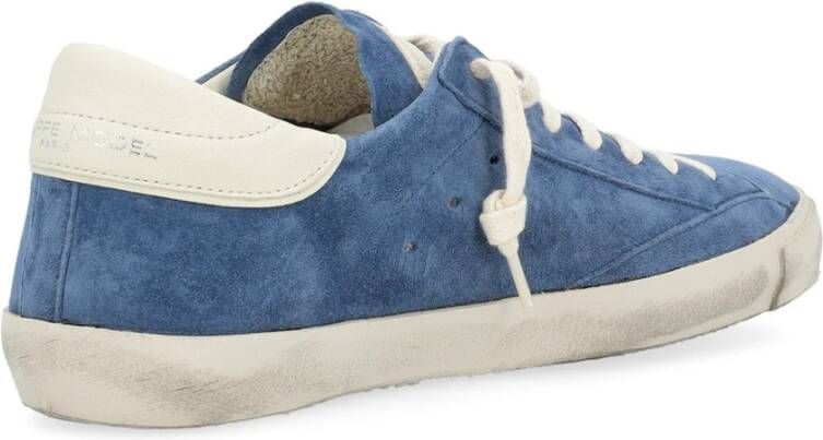 Philippe Model Lage Top Sneakers in Zwart Blue Heren