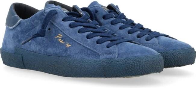 Philippe Model Lage Top Sneakers in Zwart Blue Heren