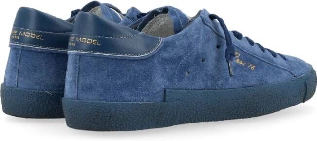 Philippe Model Lage Top Sneakers in Zwart Blue Heren