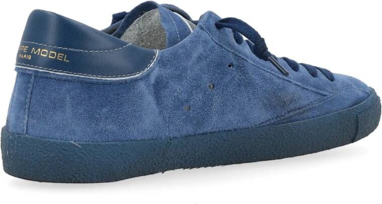 Philippe Model Lage Top Sneakers in Zwart Blue Heren