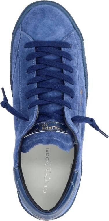 Philippe Model Lage Top Sneakers in Zwart Blue Heren