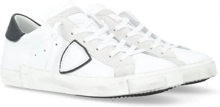 Philippe Model Lage Top Sneakers in Zwart White Heren