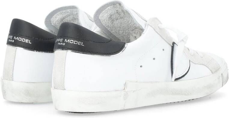 Philippe Model Lage Top Sneakers in Zwart White Heren