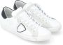 Philippe Model Lage Top Sneakers in Zwart White Heren - Thumbnail 4