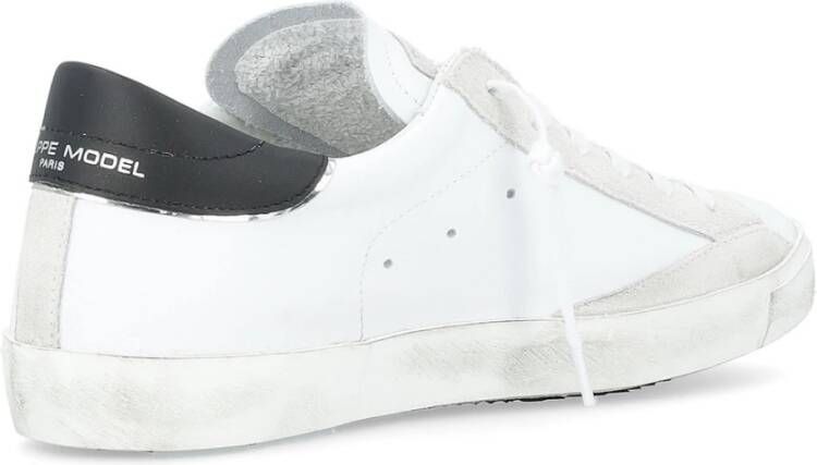 Philippe Model Lage Top Sneakers in Zwart White Heren