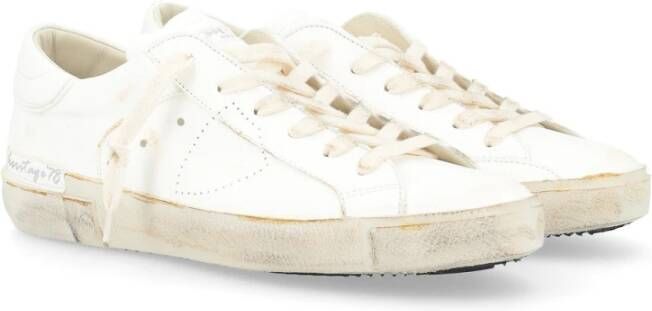 Philippe Model Lage Top Sneakers in Zwart White Heren