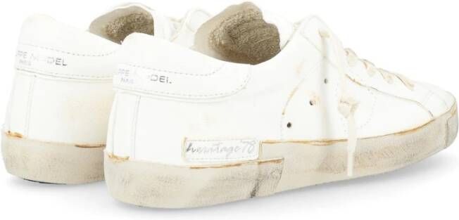 Philippe Model Lage Top Sneakers in Zwart White Heren