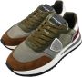 Philippe Model Lage Top Sneakers Tropez 2.1 Bruin Green Heren - Thumbnail 3