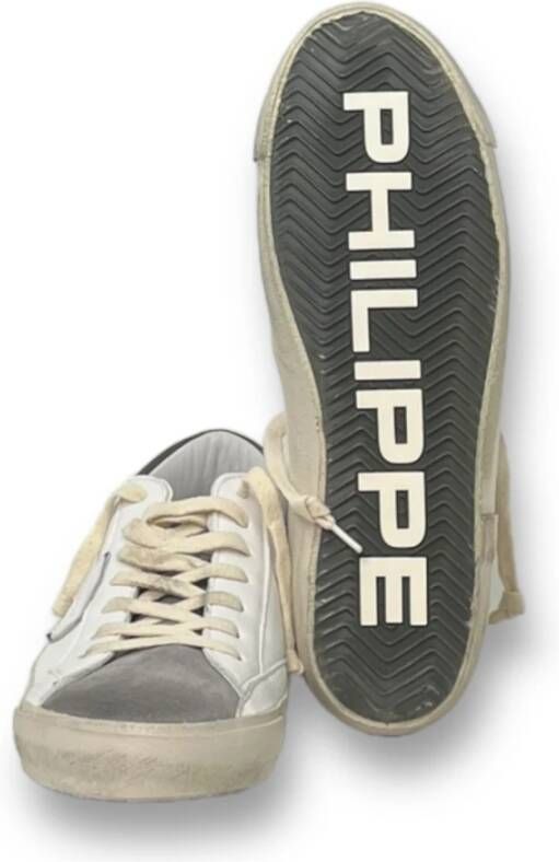 Philippe Model Lage Top Sneakers voor Mannen White Heren